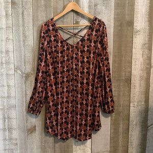 {Billabong} Long Sleeve Mini Dress